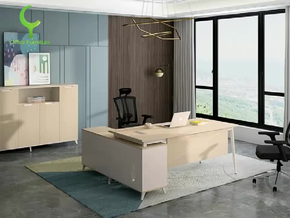 Contemporary Double Sided Workstation Office Desk With Drawers Buy