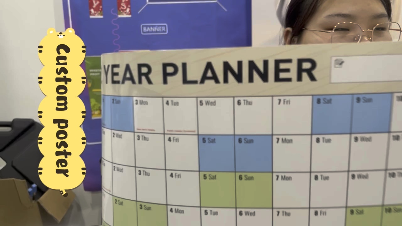 2023 Laminated Yearly Calendar Poster Bulk Large Print Paper Custom