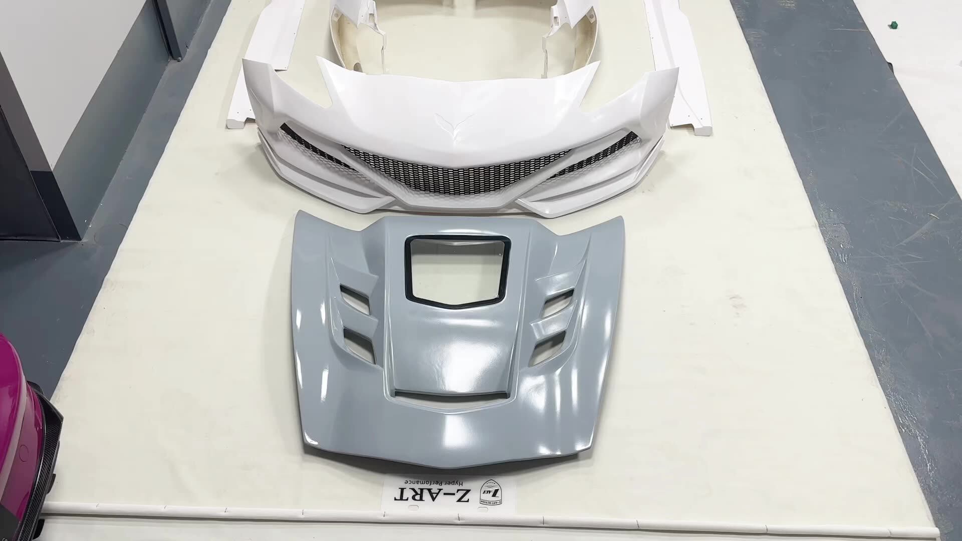 Z art Wide Bodykit For Chevrolet Corvette C7 Wide Tuning Body Kit For