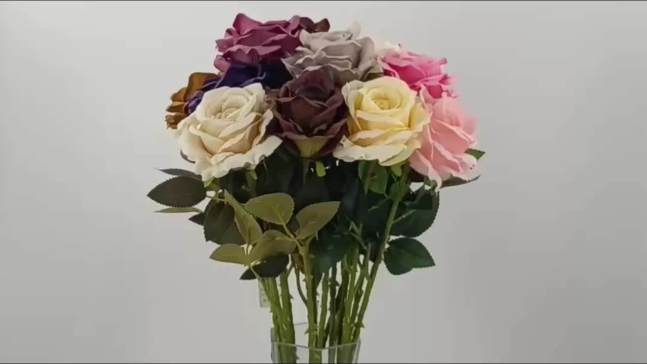 Real Touch Silk Wedding Flowers Artificial Rose Decoration Buy
