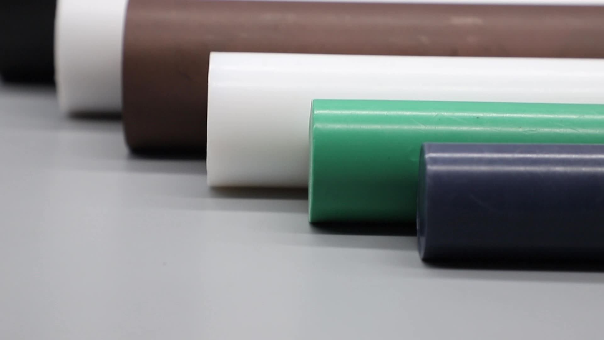 White Natural Pure Virgin Ptfe Rods Black Ptfe Material Molded Extruded