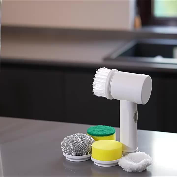 Electric Cleaning Brush Bathroom Scrub Kitchen Cleaning Tool Usb 5 In 1