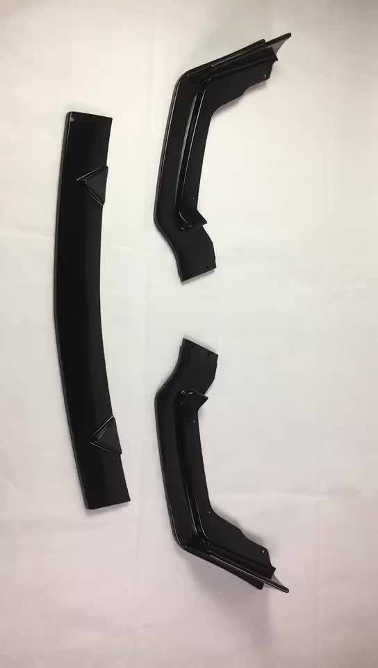 3 Pcs/set Car Front Bumper Lip Spoiler For Infiniti Q50 Q50s 20142017