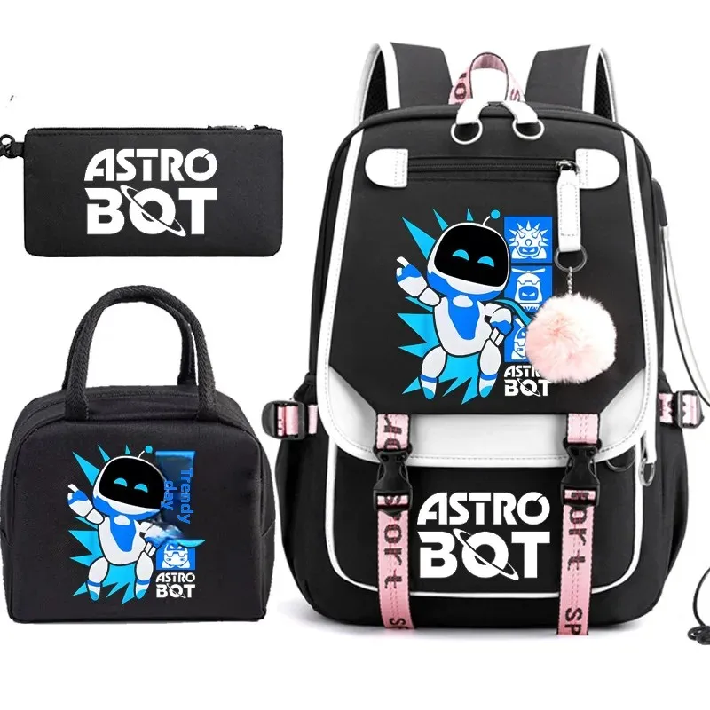 Cross-border Hot Sale Space Robot Astro Bot Campus Junior Senior high school School Bag Outdoor Travel Backpack