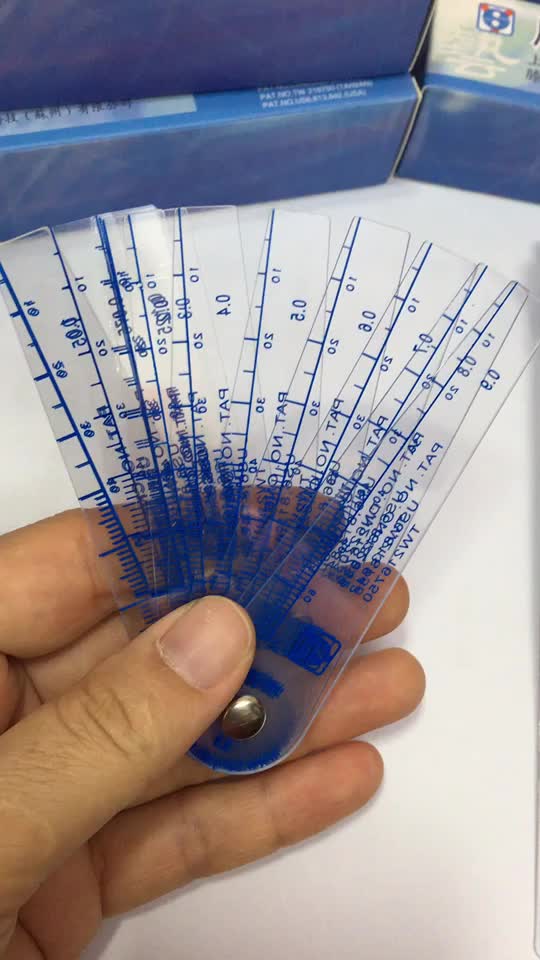 Thickness Gauge Plastic Feeler Gauge Mold Testing And Measurement 