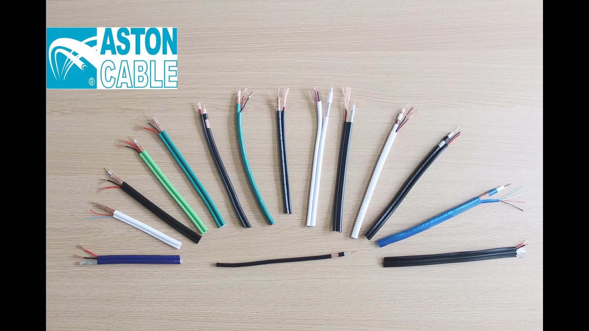 Aston Best Quality 75ohm Coaxial Cable Rg59 With Power,High Quality Rg6