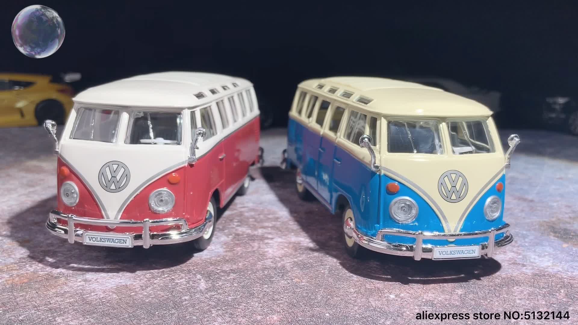 Maisto 1:25 Volkswagen VAN SAMBA simulation Die casting alloy car 