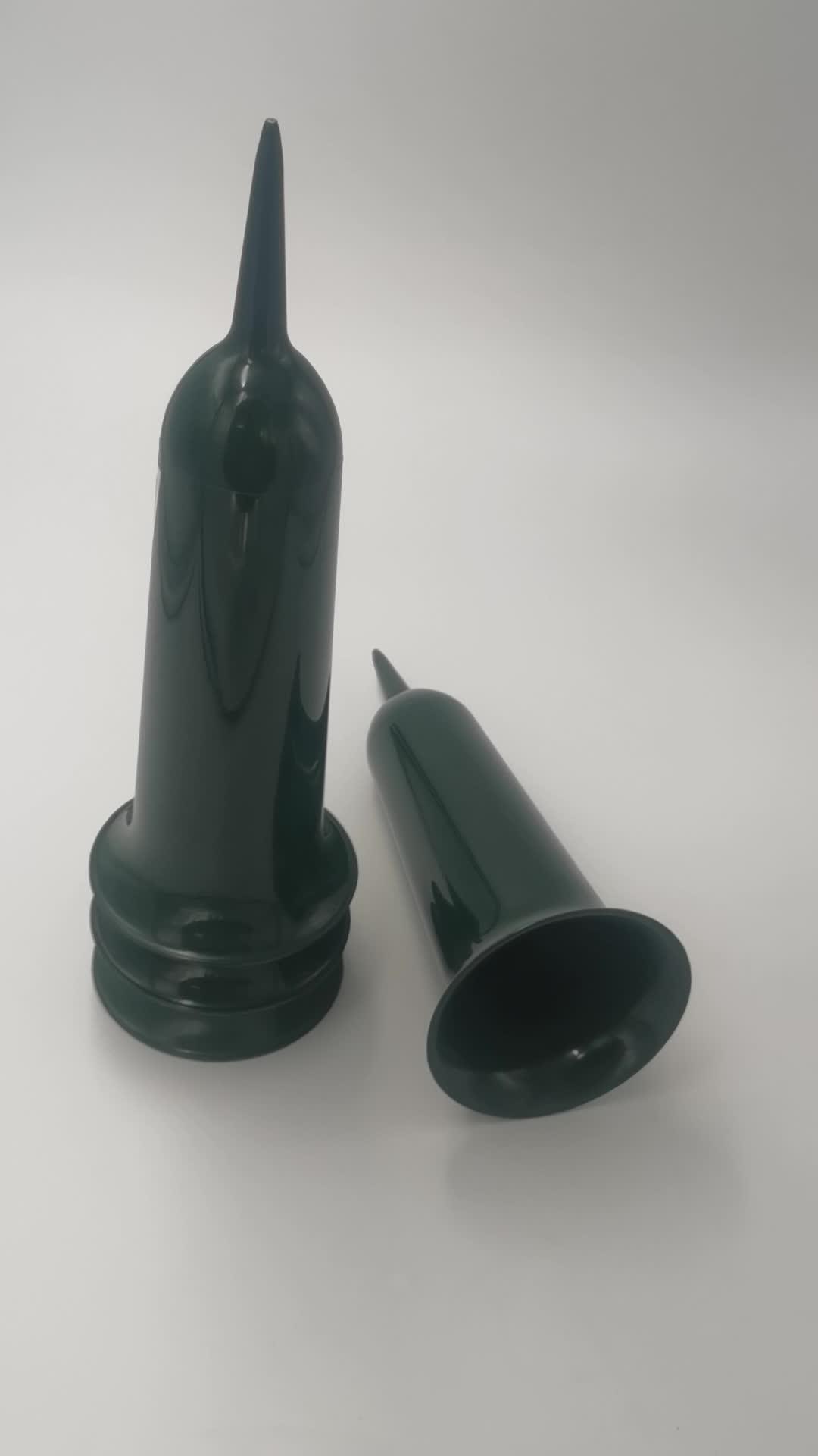 Cemetery Grave Cone Vase Fresh Artificial Flowers Sturdy Stake In