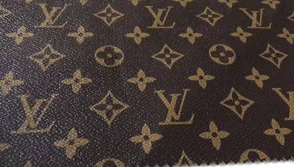lv monogram leather fabric