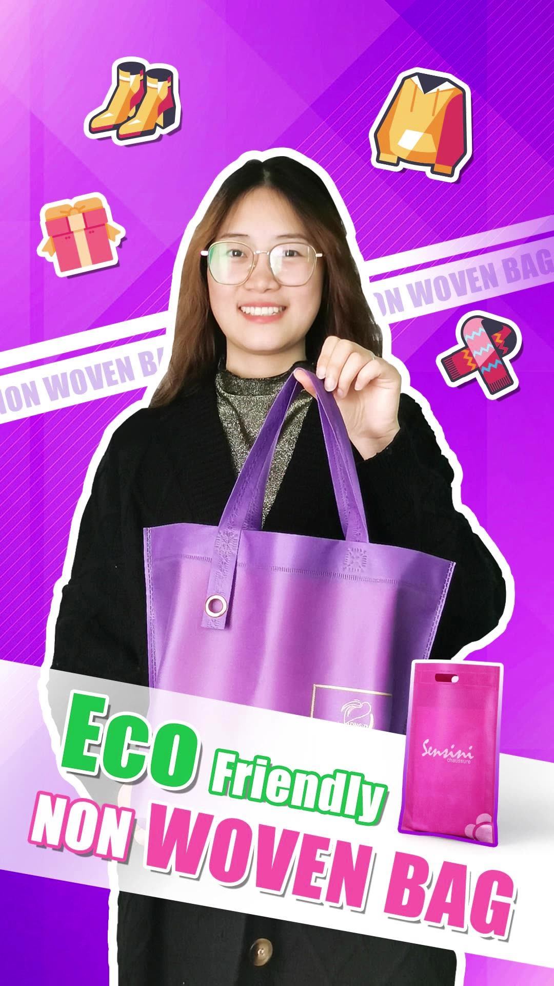 Wholesale Customised Logo Oem Reusable Grocery Zip Small Nonwoven