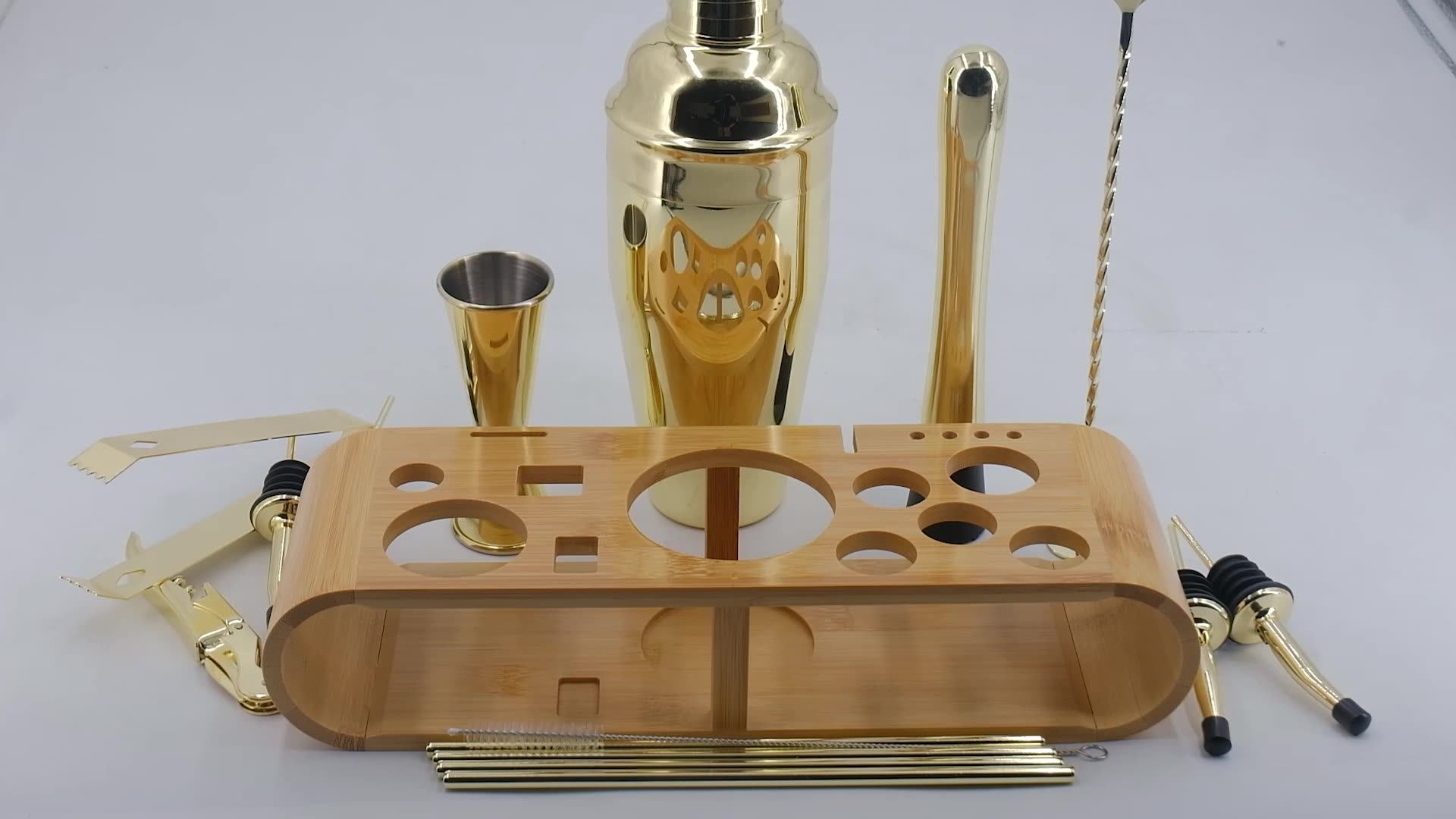 Custom Wholesale Barware Tools Set Bartender Kit Bar Accessories