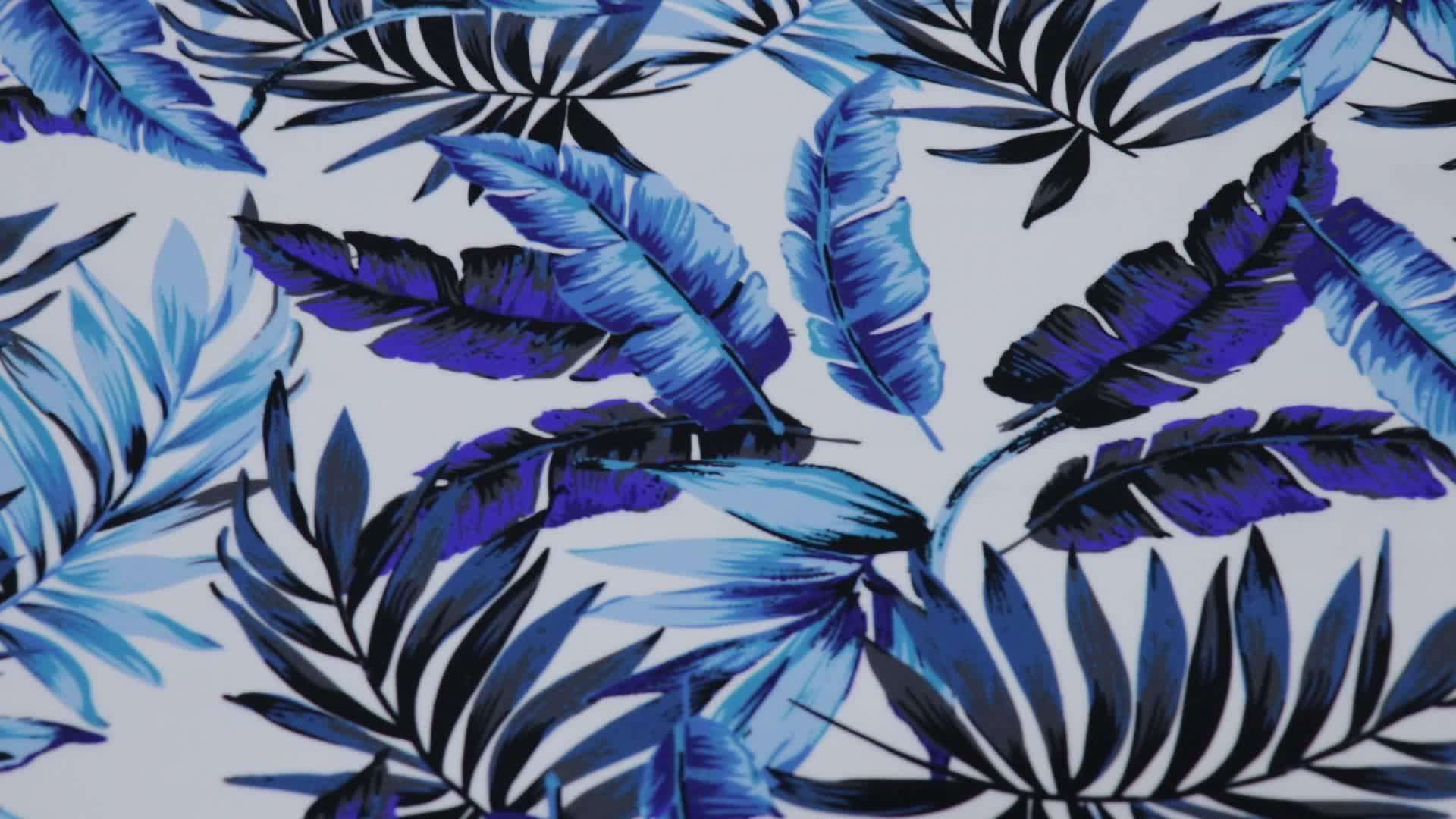 4 Way Stretch Nylon Spandex Lycra Pineapple Swimwear Fabric Printed