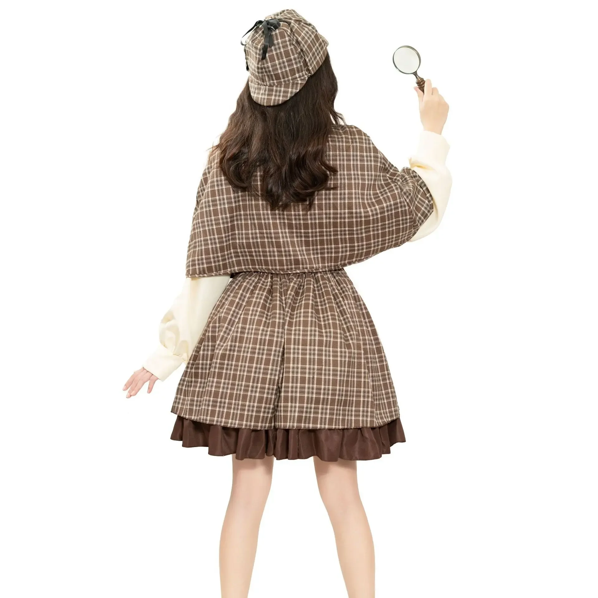 2025 New cosplay Detective Sherlock Holmes Parent-Child suit Game Party Role Playing Clothing Women's Clothing