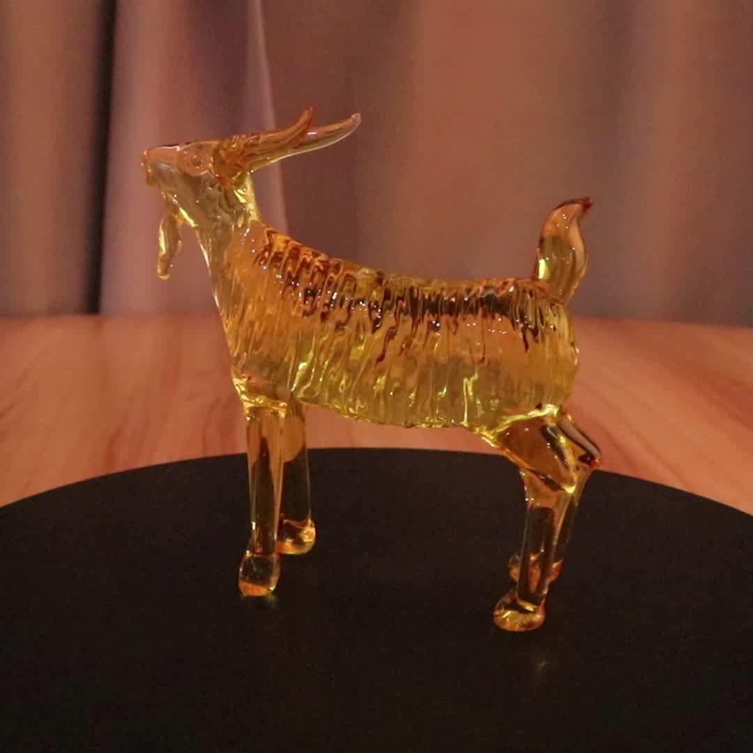 Wholesale Custom Animal Figurine Decorative Crystal Tiger Glass
