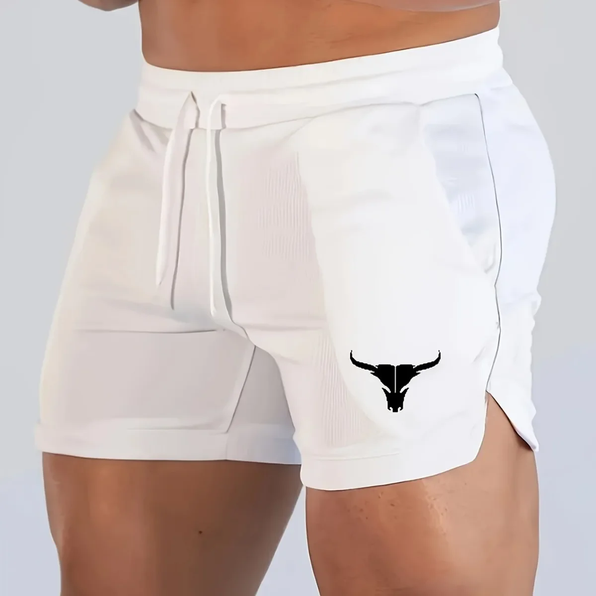 2025 New Foreign Trade Cross-Border Sports Shorts Men's Running Fitness Training Quick-Drying Swimming Trunks Three-Point Lace-Up Beach