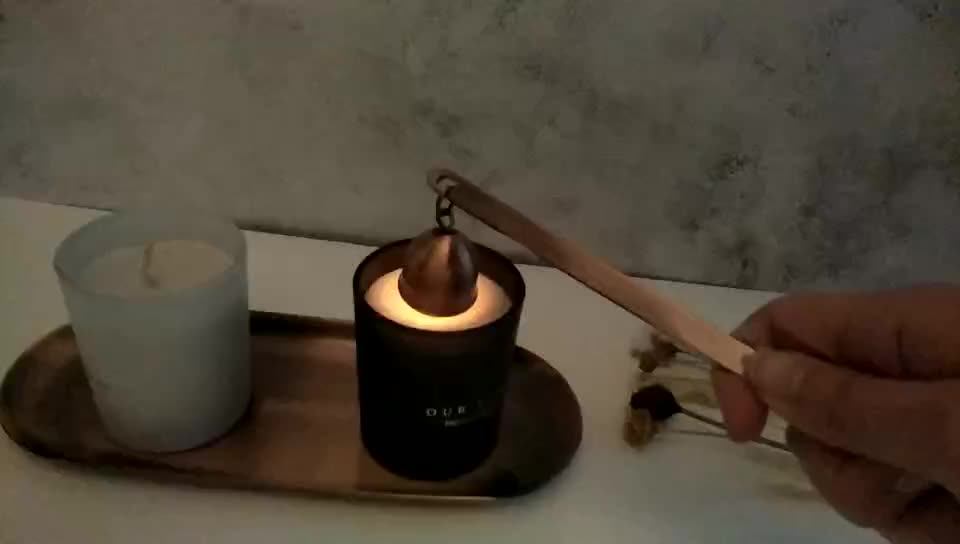 Luxury Scented Aluminum Electronic Shiny Candle Lighter With Wick