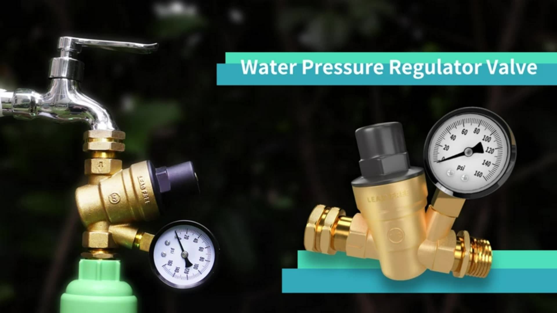 Covna Rv Water Pressure Regulator Brass Leadfree Water Pressure