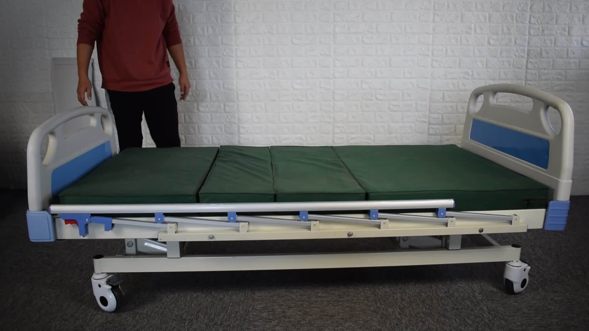 Medical Equipment Back Adjustable Paralysis Patient Hospital Bed Manual