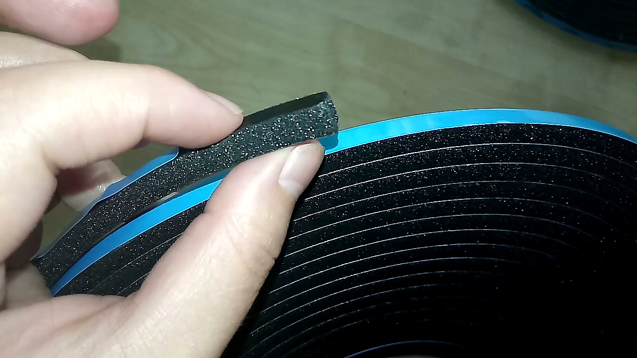 Norton Double Sided Pvc Vinyl Foam Tape Black 8mm Thicknessx8mm Widthx7