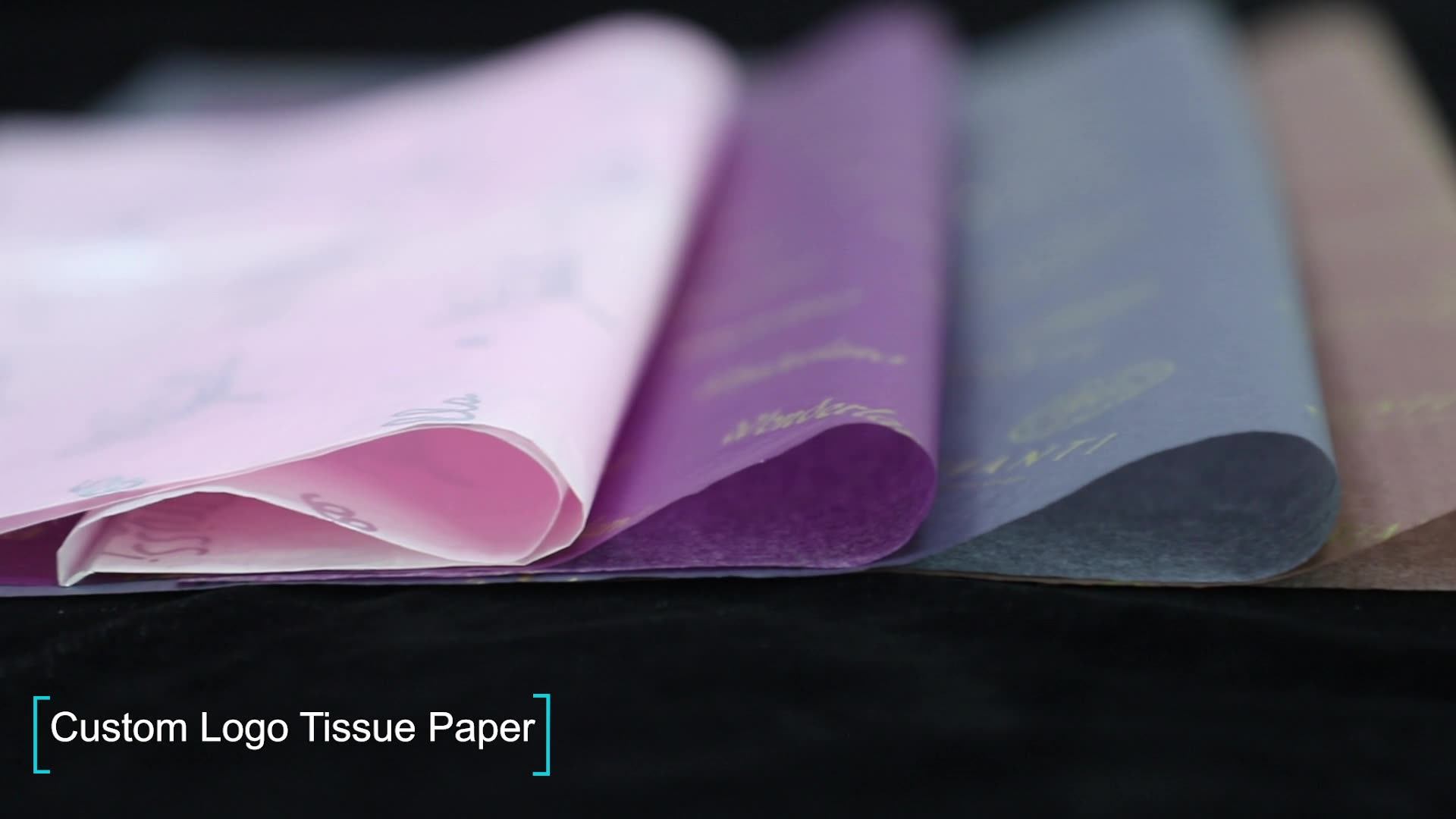 Custom Gold Brand Logo Printing Gift Wrapping Tissue Paper For Packing