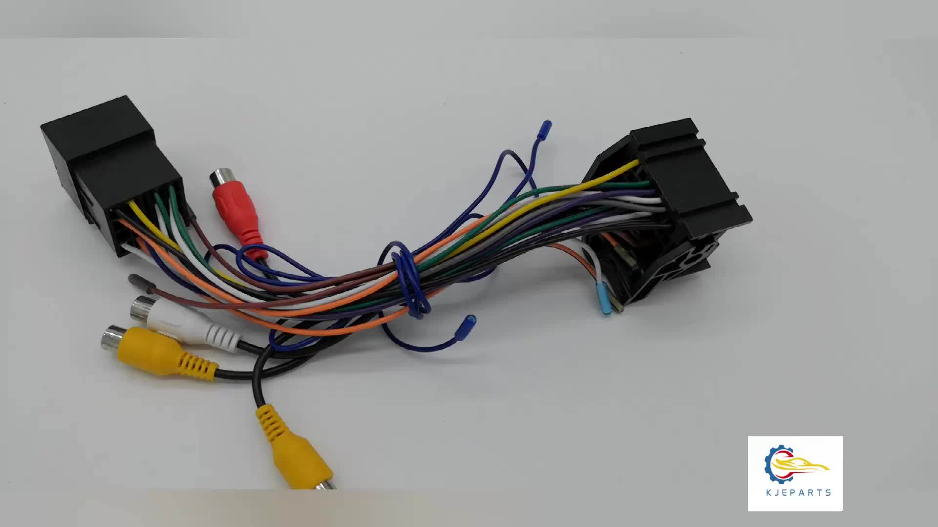 40pin Connector With Iso Adaptor Wiring Harness For Vws Car Stereo