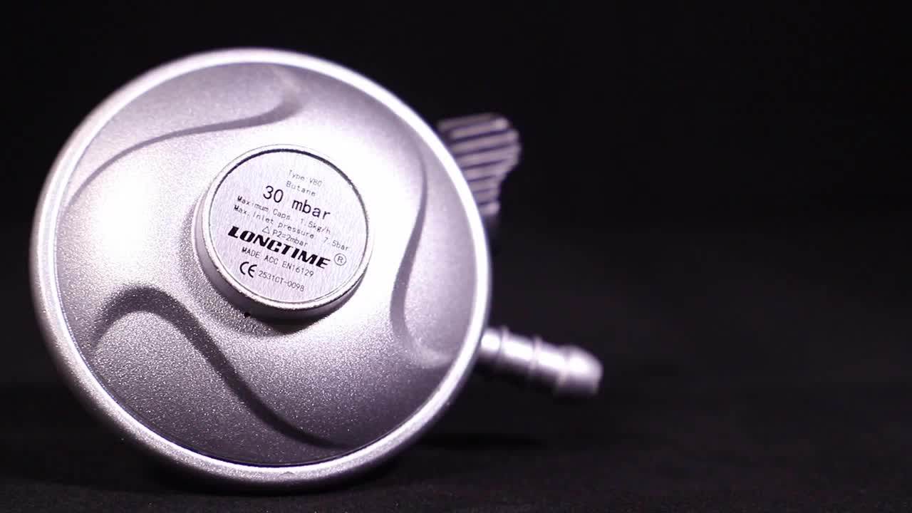 Single Stage 30mbar 37mbar Cooking Butane LPG Gas Cylinder Regulator