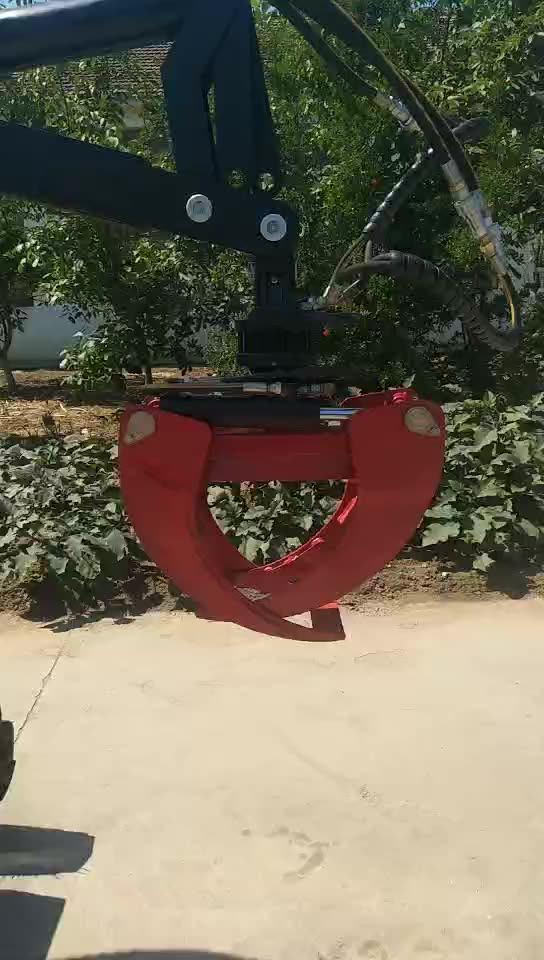 Mini Hydraulic Excavator Atv Trailer Spare Parts Log Wood Bucket Grab Grip Gripper For Gravels