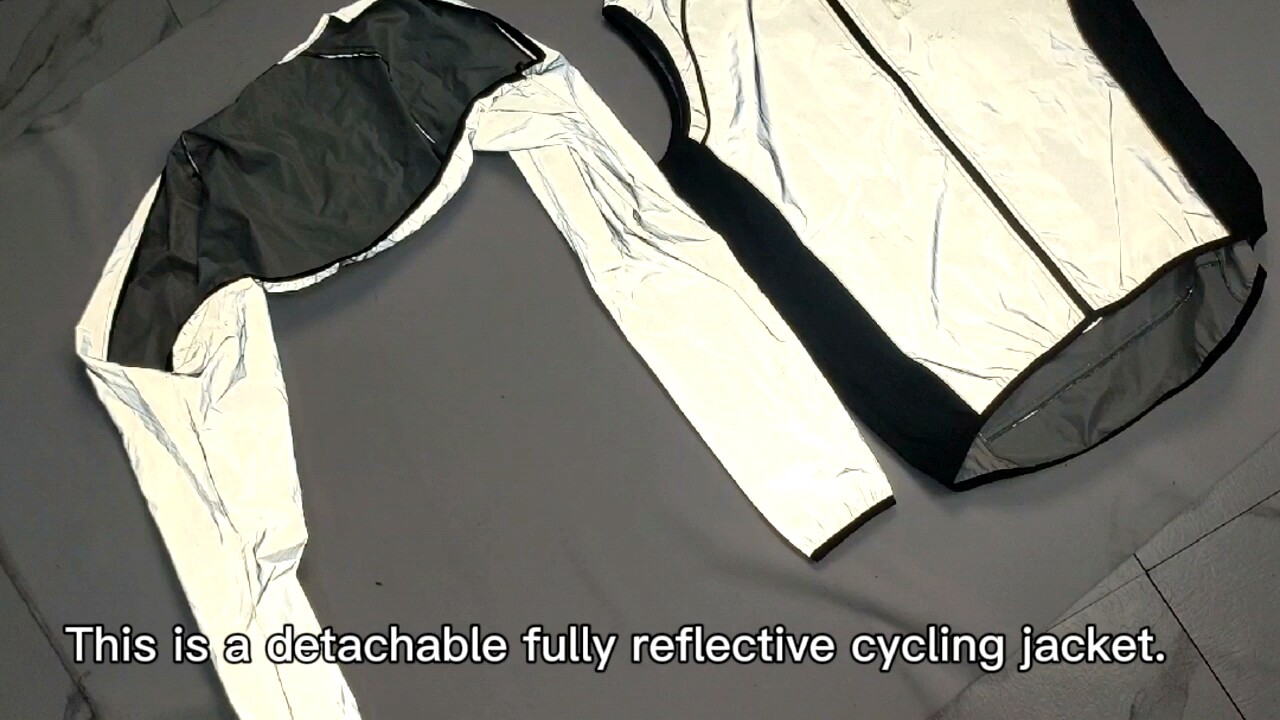 Dblue New Fully Reflective Jacket Waterproof Breathable Cycling Jacket