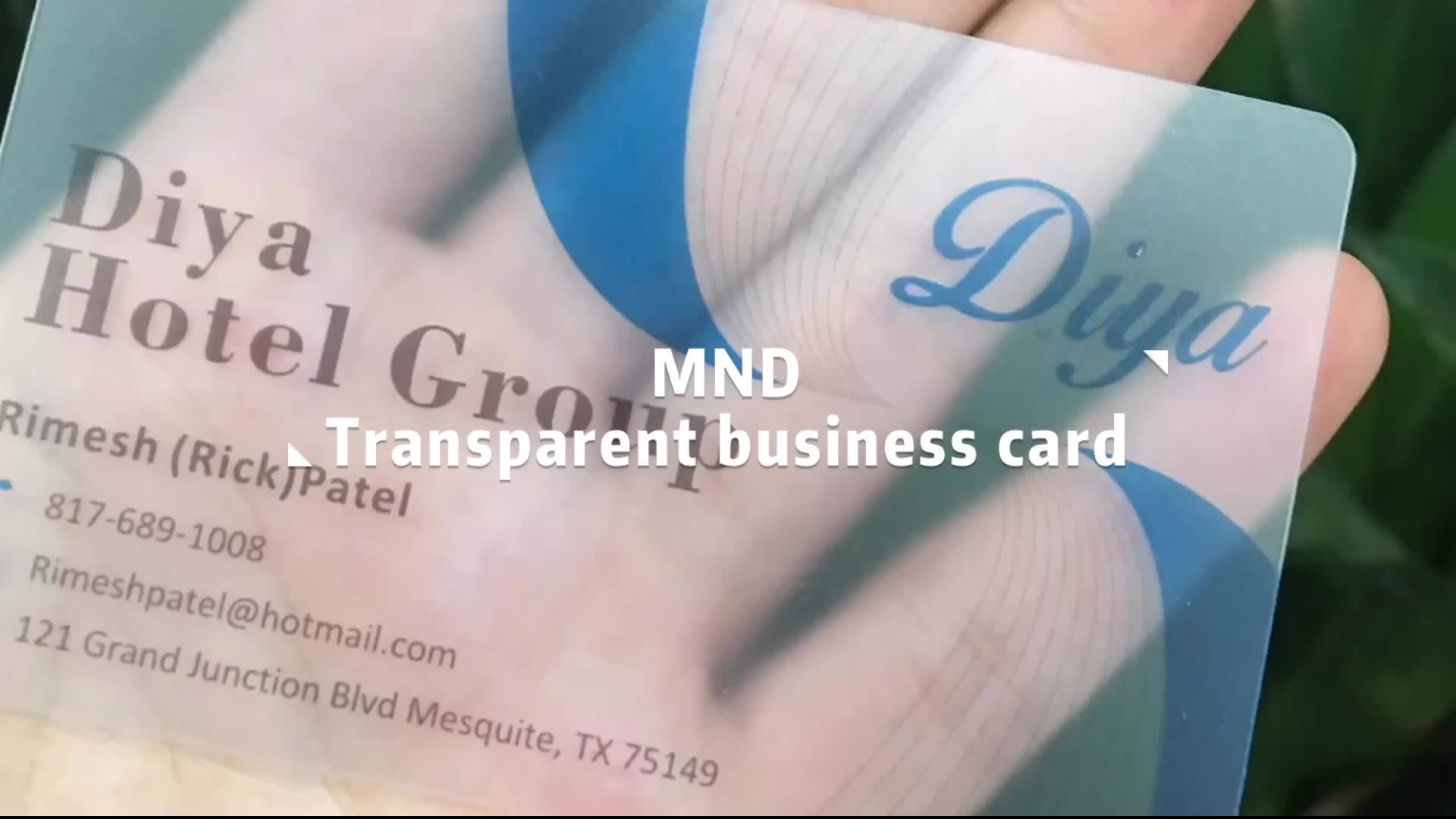 3d Printing Machine Plastic Embossed Business Card/business Card