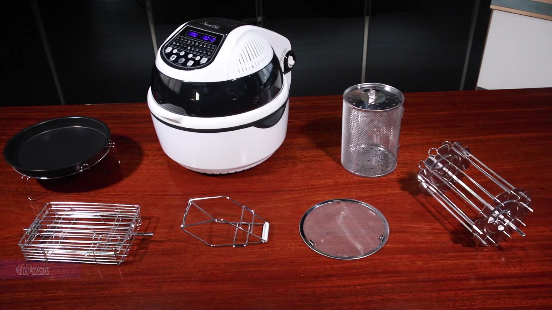 Ha04a Electric Digital Big Power 10l Air Fryer Oven Chips Hot Air