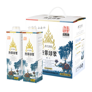 海南热带印象泰式椰汁1L*6盒
