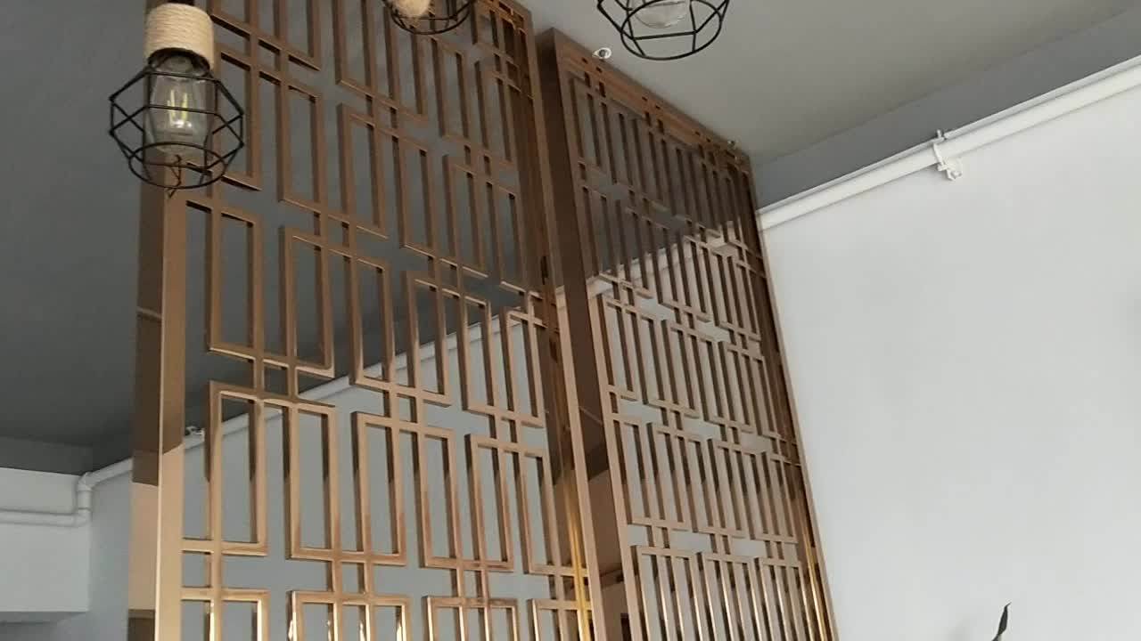 B3104 Wholesale Customized Decorative Stainless Steel Restaurant Screen