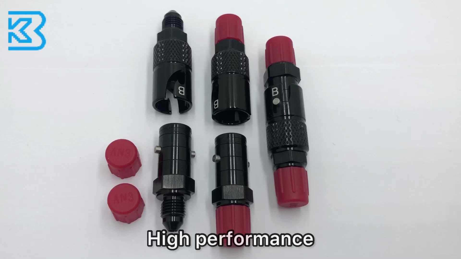 Custom Racing Car Parts Aluminum Quick Release Disconnect Connect Dry Break Hose Adapter