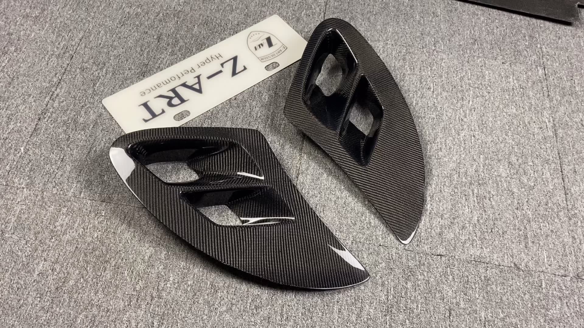 Z-ART 997 Turbo Looks Carbon Fiber Side Vents for Boxster 986