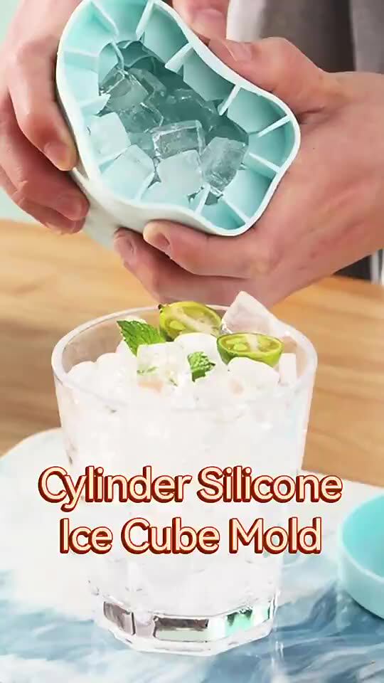 2023 New Cylinder Bucket Ice Box Silicone Ice Cube Mold Ice Maker