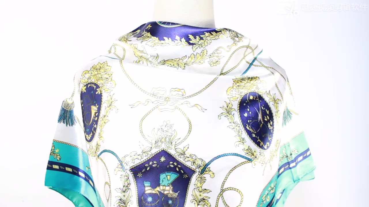 Шарф с принтом в горошек и бантом Femme Invierno Mujer хиджаб из полиэстера на шею платок