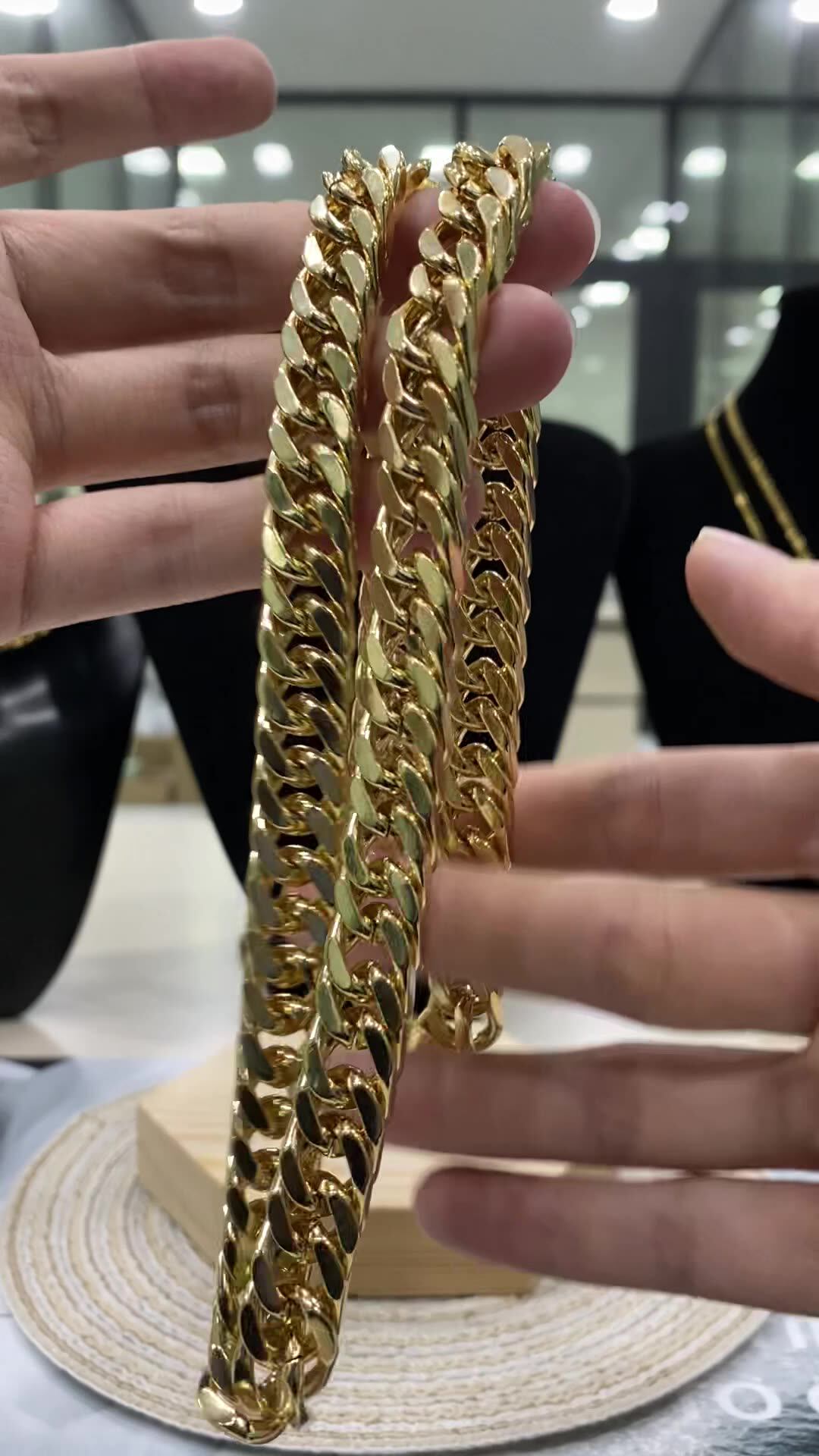 44800 Xuping Fashion Jewelry Rhodium Color Chain Necklaces