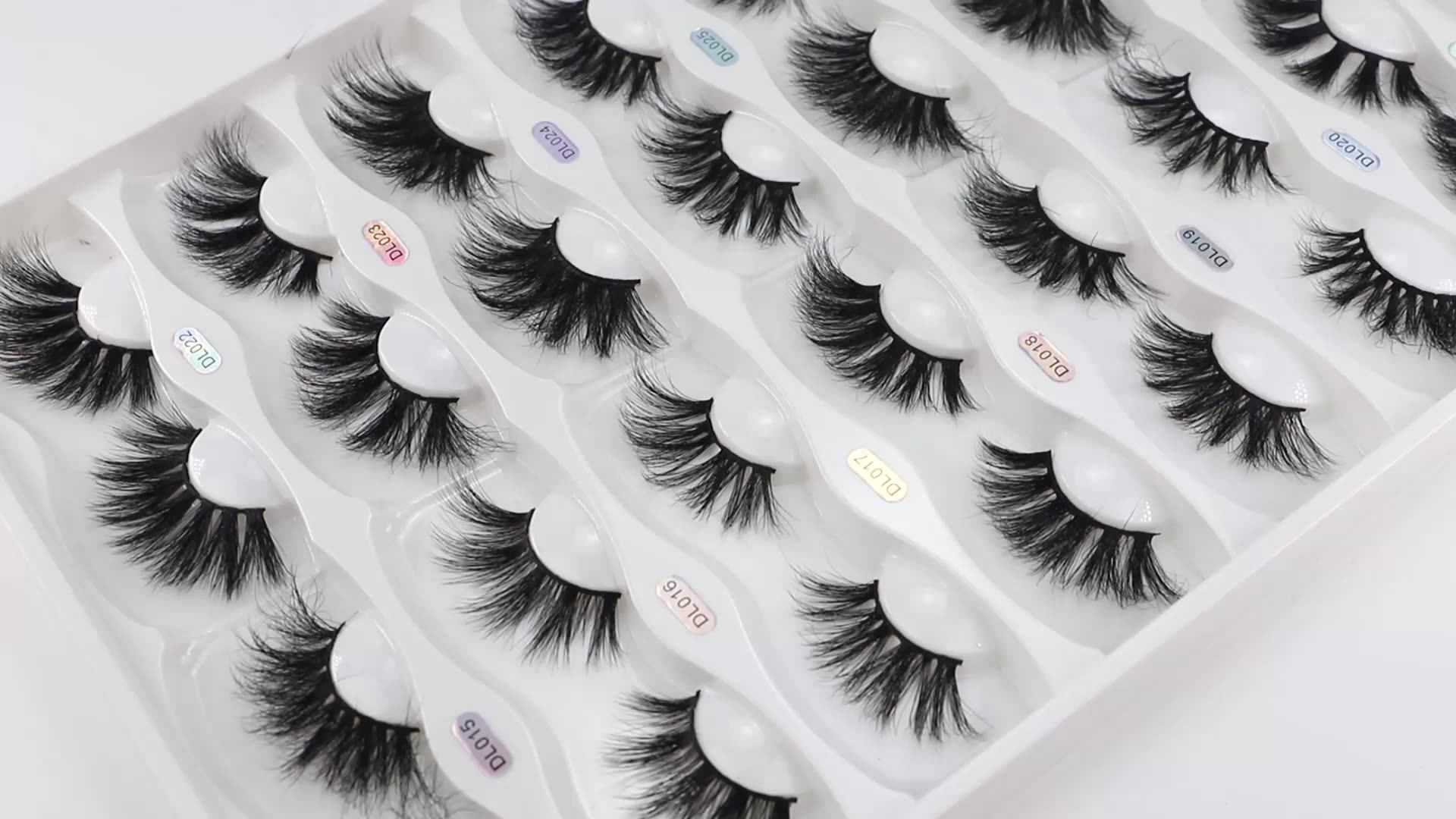 Fluffy Volume And Classic 3d Mink Eyelashes Vendor 5d Real Mink Full