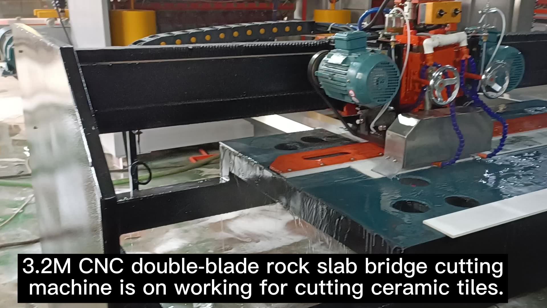 Hongyi Automatic Marble Stone Cutting Machine Bridge Saw Thick Slab