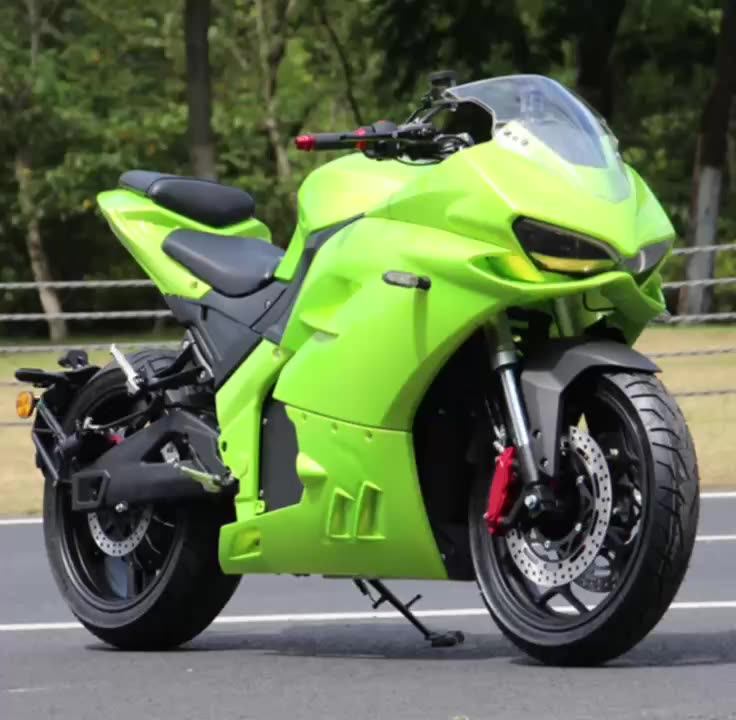 2023 Best Chinese 72v Big Wheel Electric Motorcycles Racing Bike Adult