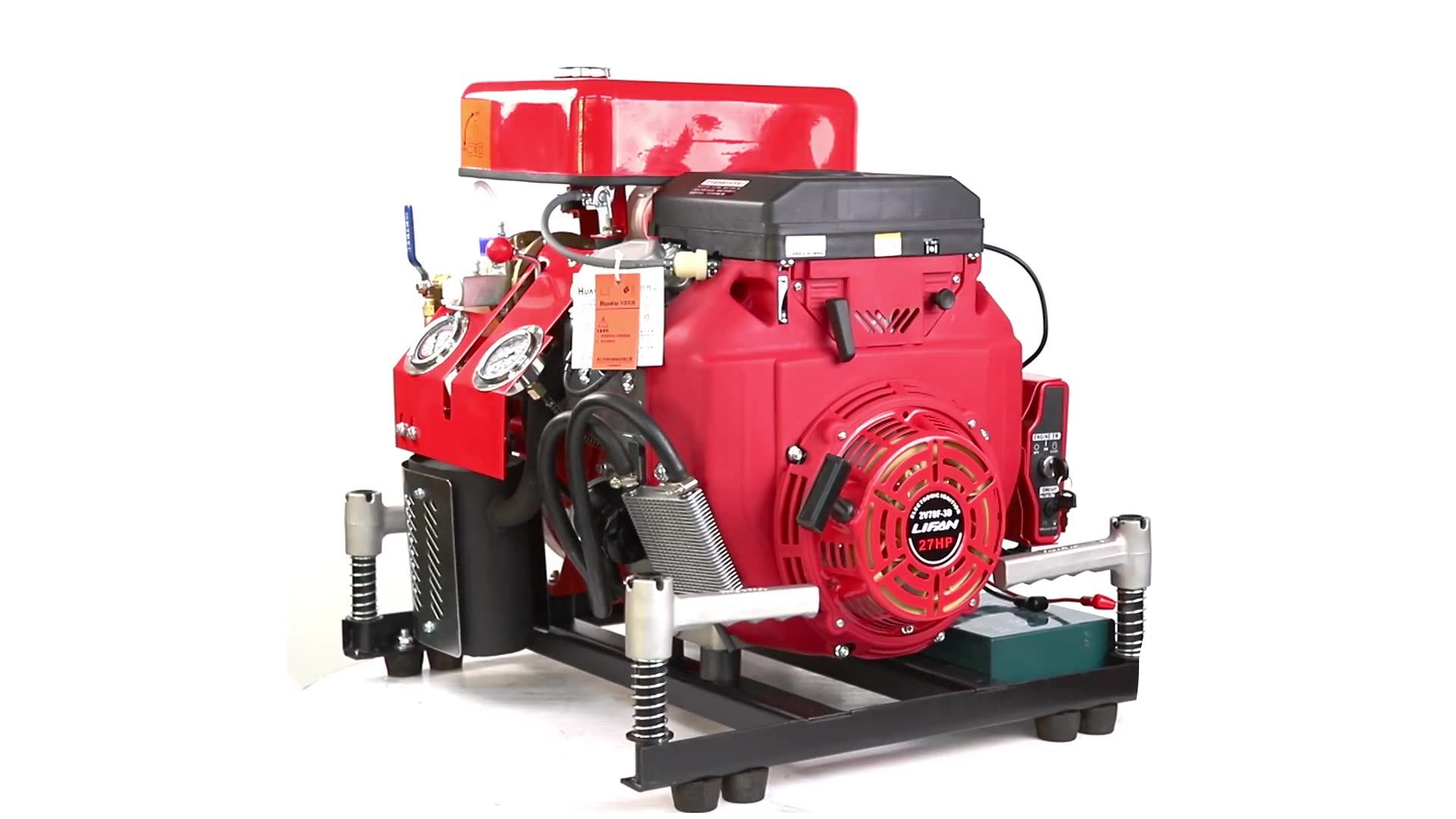 Super Quality 27 Hp Gasoline Engine Driven 960 Lpm Portable Fire