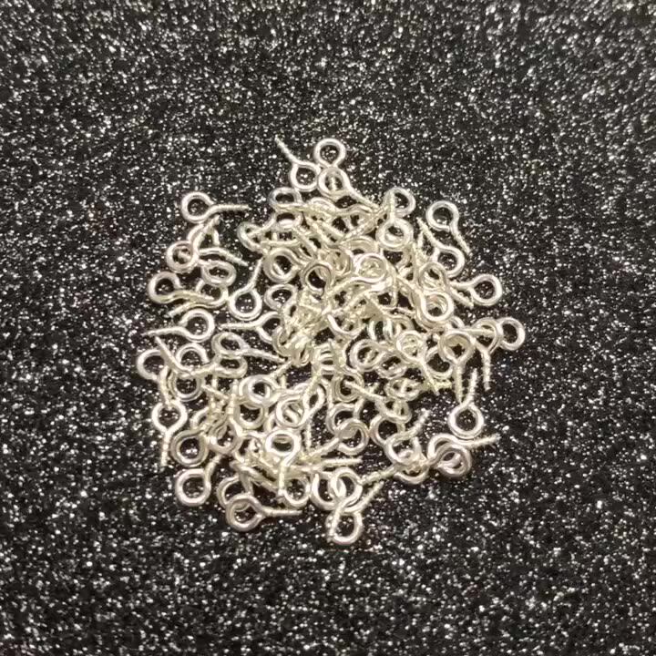 600 Piezas De Ganchos De Tornillo Pequeños (8x4 Mm) - 6 Colores, Perfectos Para Manualidades Y Joyería DIY