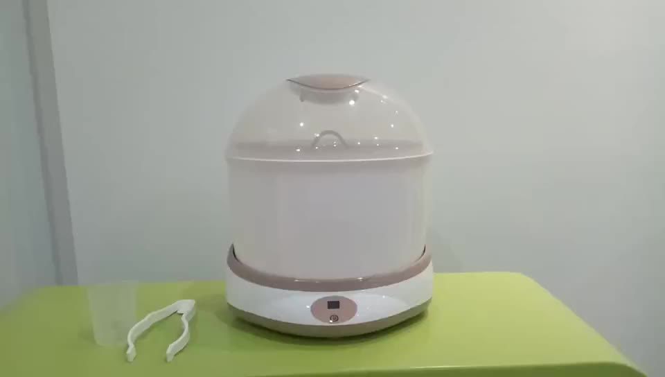 6 Bottle Sterilizing Chamber Baby Bottle Steam Sterilizer With Time
