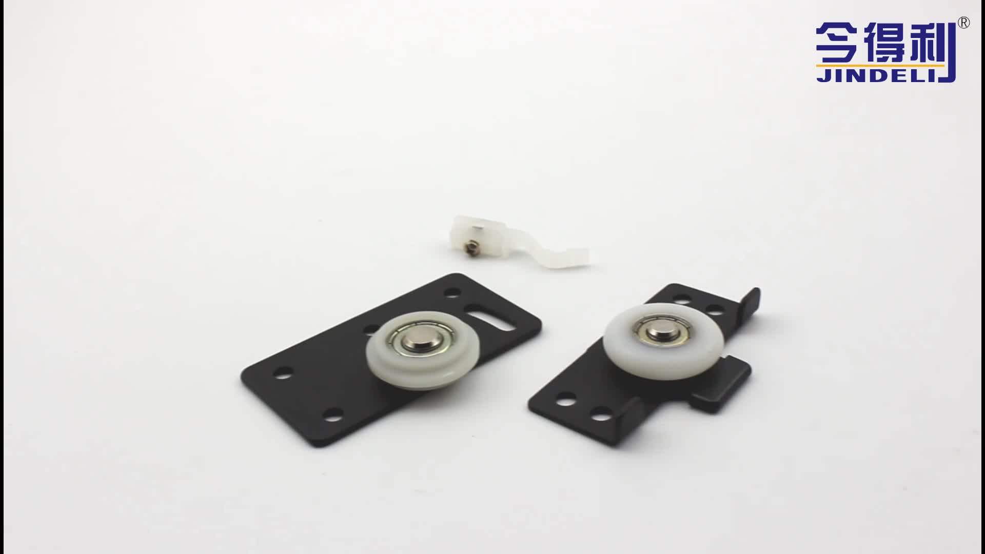 D174 Furniture Parts Plastic Sliding Door Runner Wheels Heavy Duty