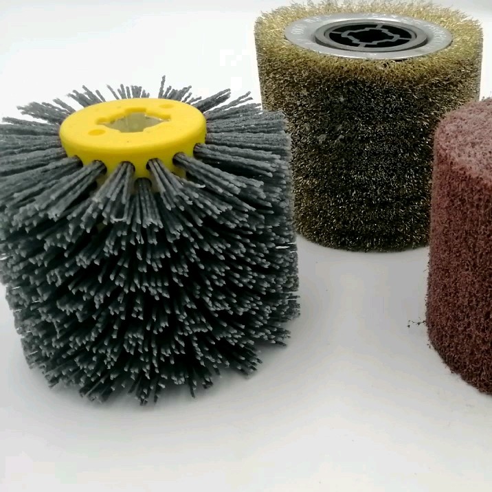 Woodworking Wpc Wood Door Sanding Brush With Tampico Fiber Sander Paper