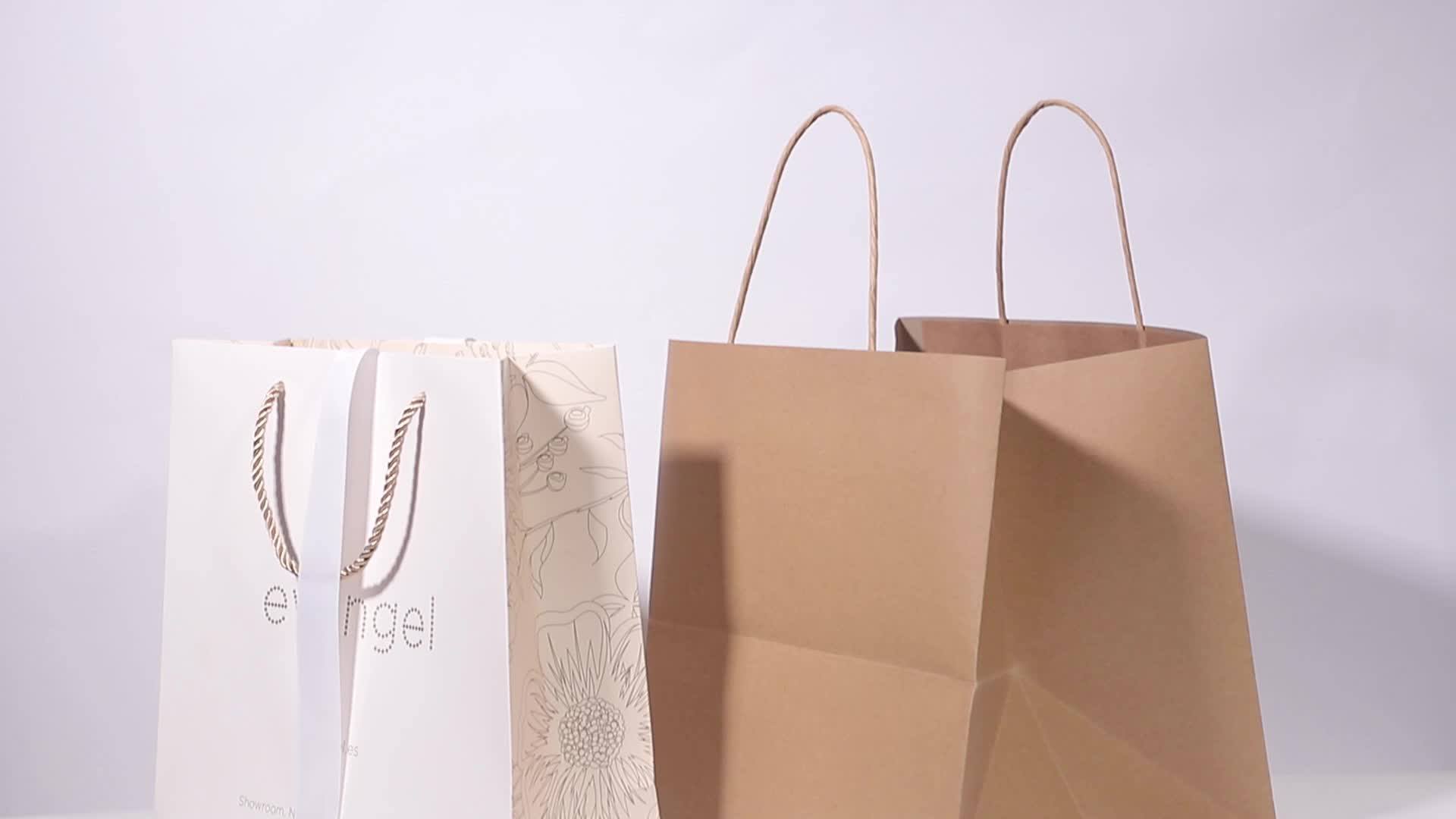 Custom Made Promotional Cheap High Quality Small Brown Kraft Paper Bags