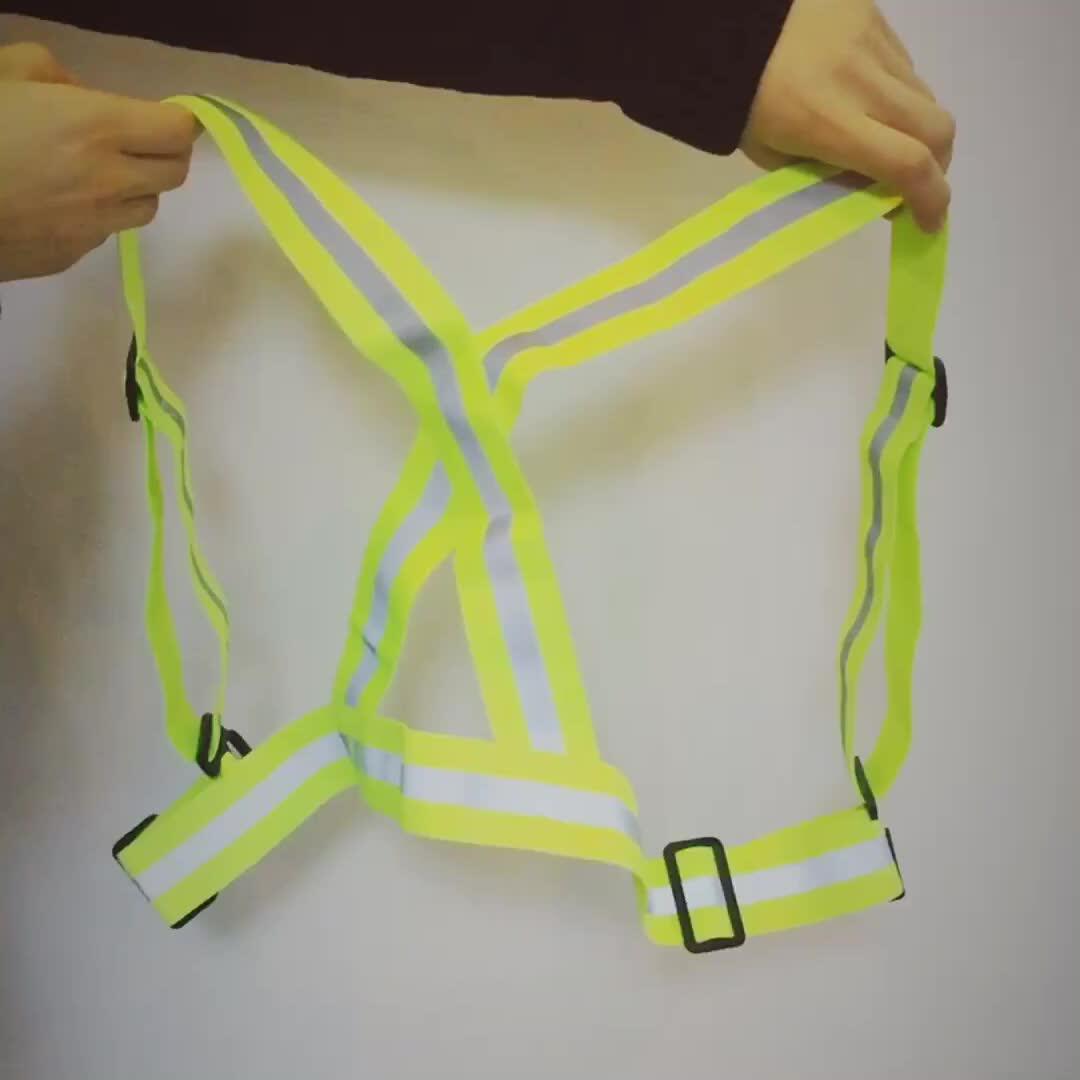 Elastic And Adjustable Reflective Gear Reflective Vest For Running