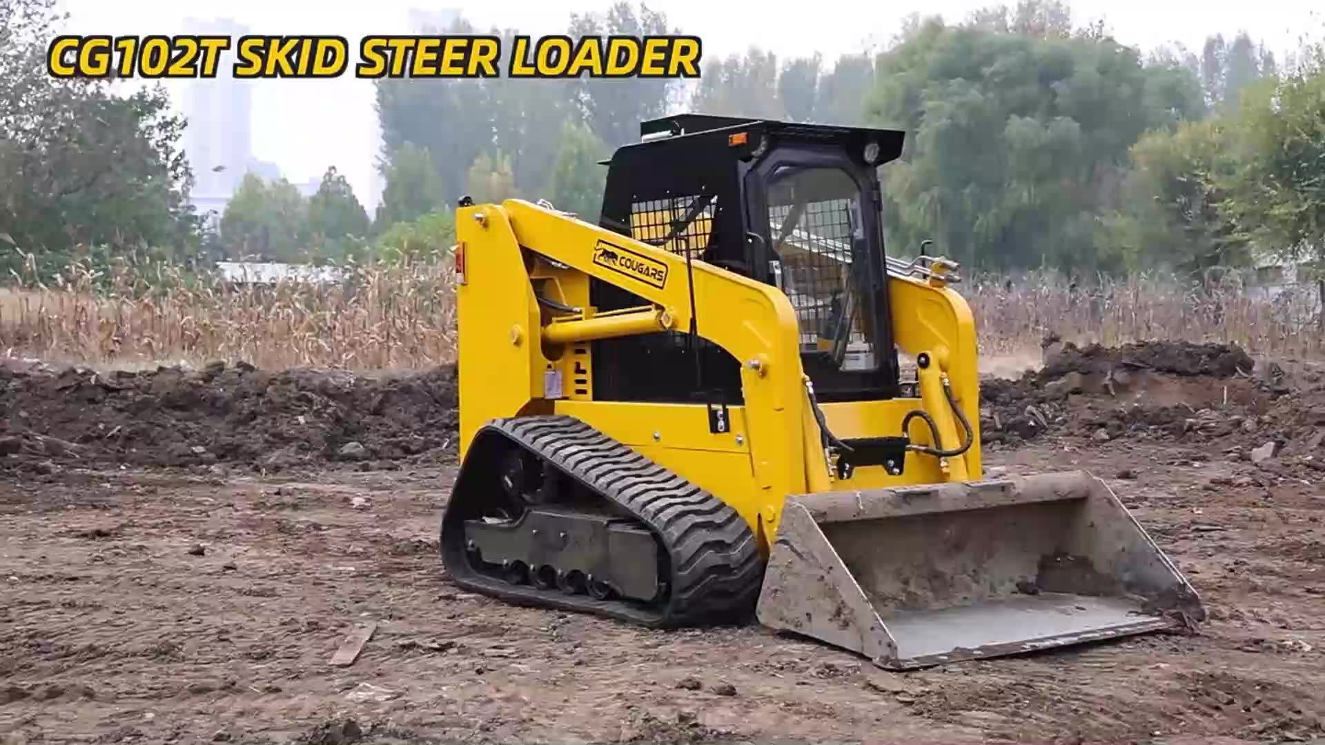 Yanmar Engine 100hp Skid Steer Loader Crawler Type With Epa Engine For