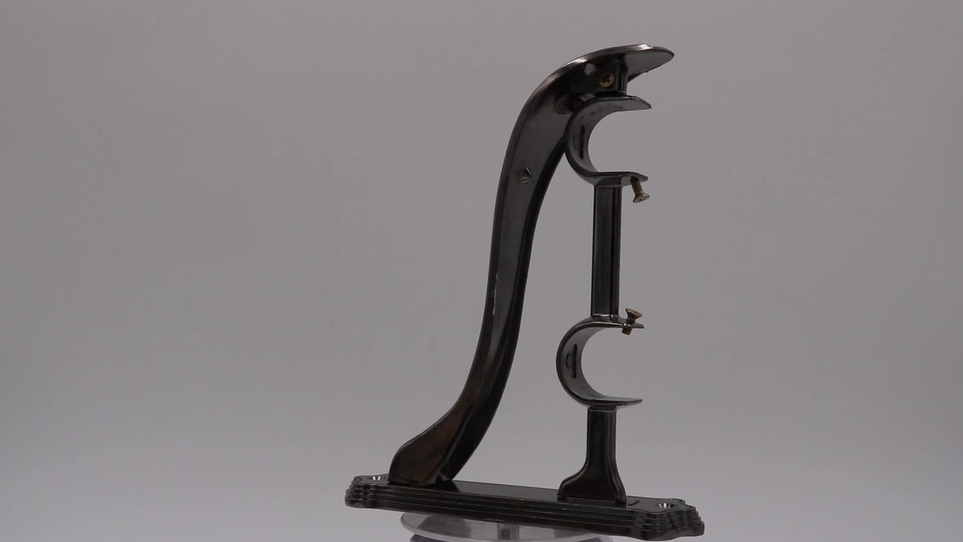 Double Curtain Rod Bracket Aluminum Curtain Rod Wall Brackets Curtain
