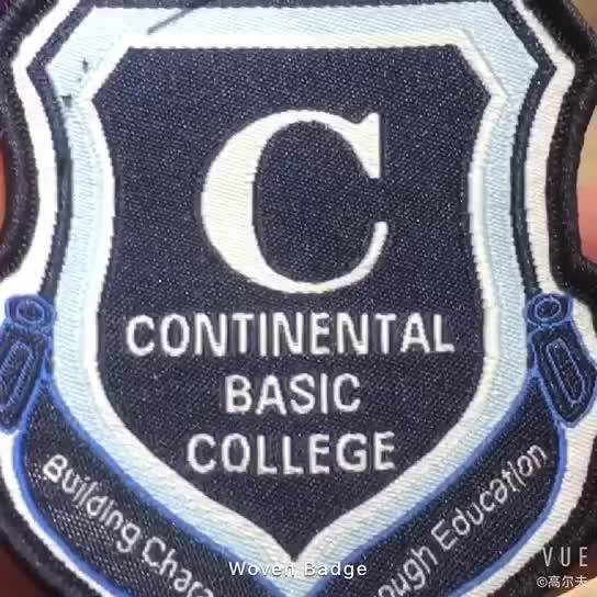 Custom School Uniform Logo Design Woven Badge School Tie School Sock